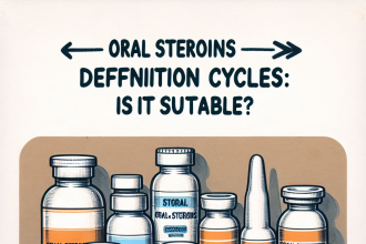 Esteroides orales en ciclos de definición: ¿es adecuado?