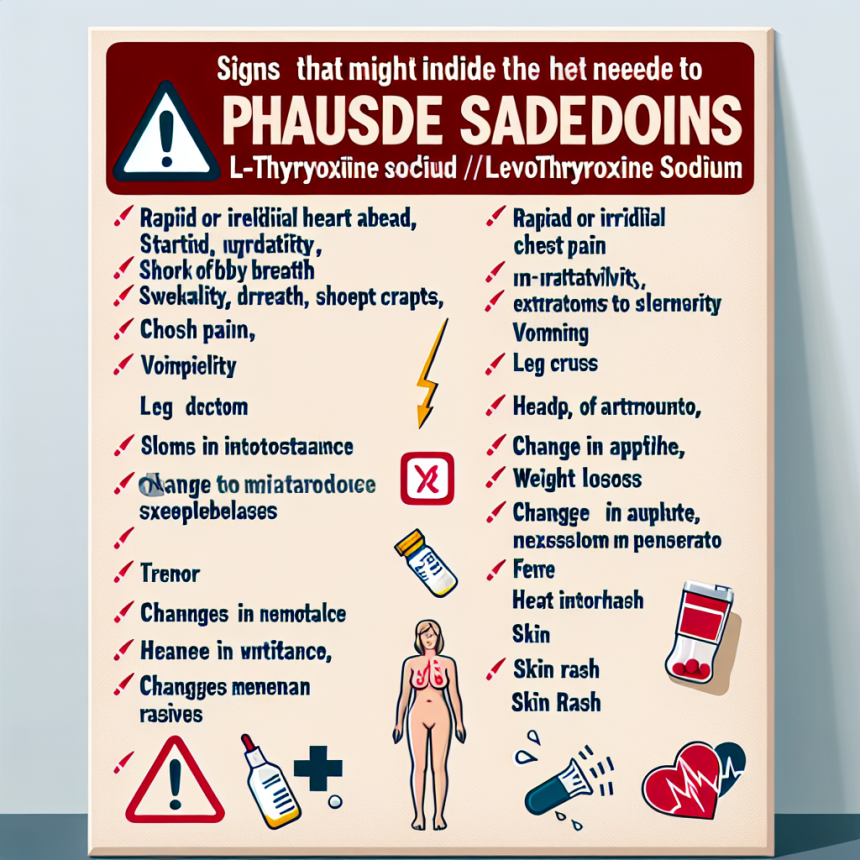 Qué señales indican que debes pausar el uso de L-Thyroxine Sodium/Levothyroxine Sodium (LT4 sodium)