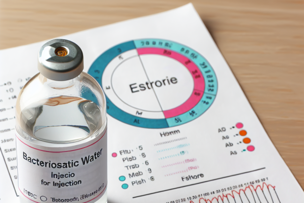 Agua bacteriostática para inyección y niveles de estrógeno