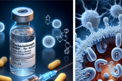 Agua bacteriostática para inyección y retención de potasio