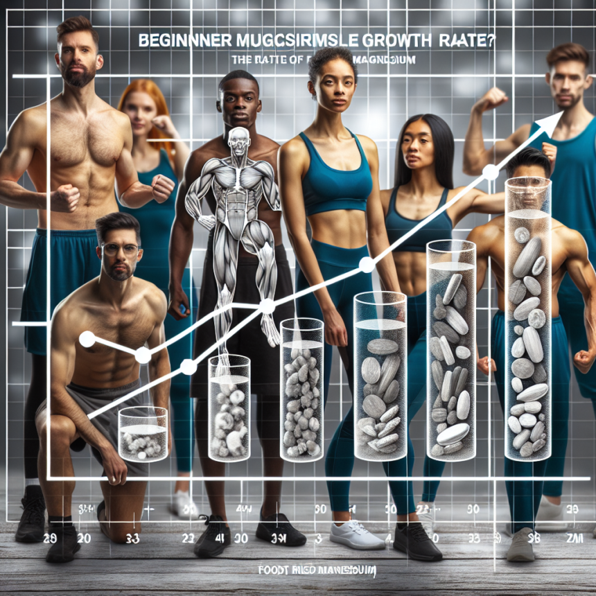 Magnesium y ritmo de crecimiento muscular en principiantes