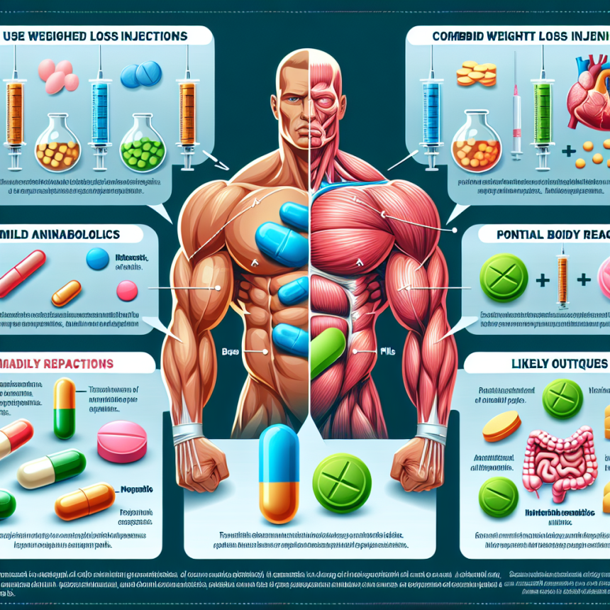 Qué esperar al usar Inyecciones y pastillas para adelgazar junto a anabólicos suaves