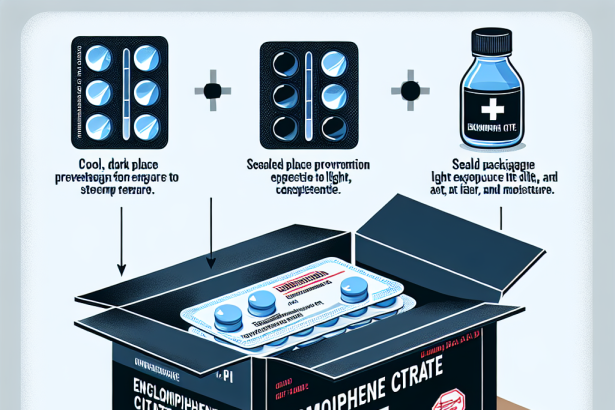 Cómo almacenar correctamente Enclomiphene citrate