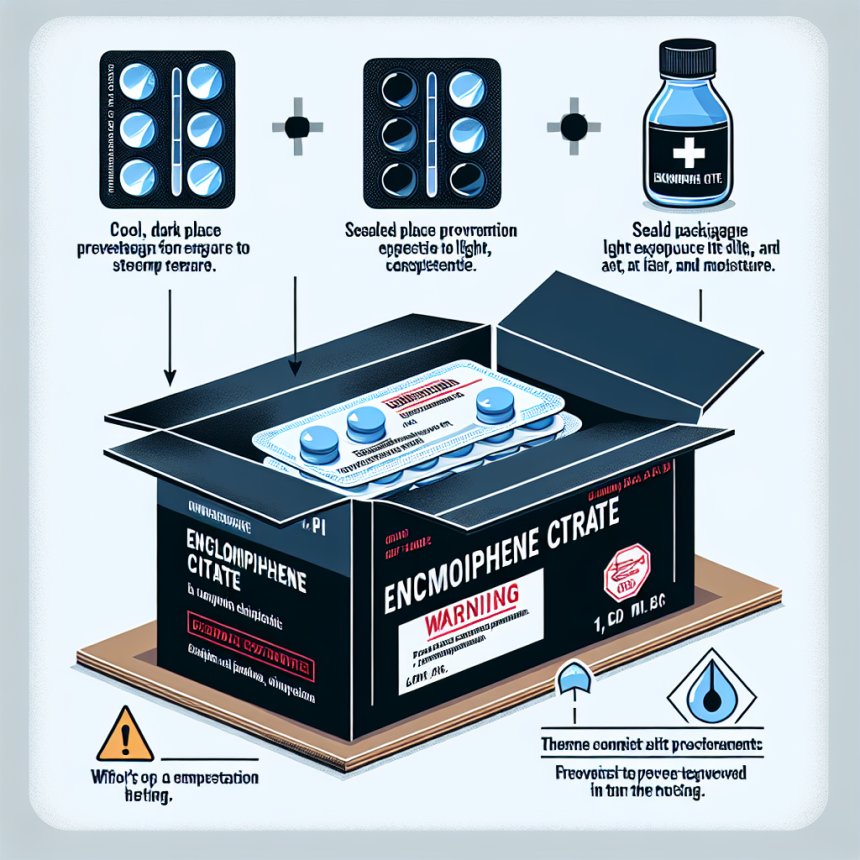 Cómo almacenar correctamente Enclomiphene citrate