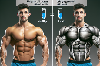 Diferencias en resultados al usar Cursos de esteroides para aumentar la masa muscular con y sin insulina
