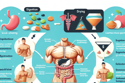 Dificultades digestivas con Cursos de esteroides para secado y modelado corporal (aumento de masa magra): soluciones