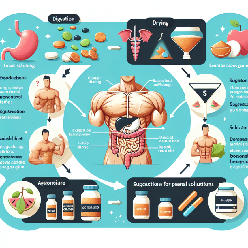 Dificultades digestivas con Cursos de esteroides para secado y modelado corporal (aumento de masa magra): soluciones