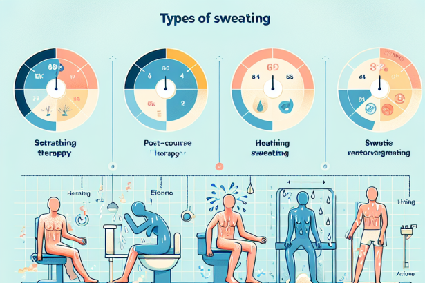 Qué tipo de sudoración indica que Terapia posterior al curso está activo