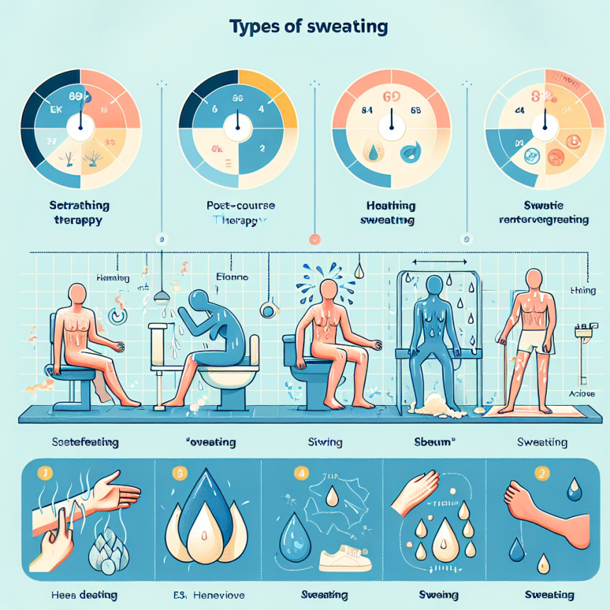 Qué tipo de sudoración indica que Terapia posterior al curso está activo